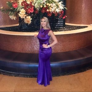 Purple Mermaid Gown